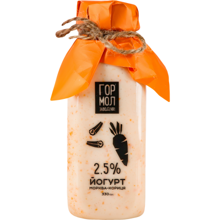 Йогурт Гормолзавод Морковь-корица 2,5% 330г