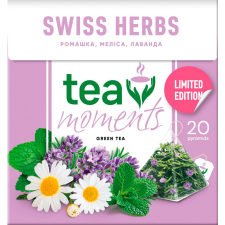 Чай зелений Tea Moments Swiss Herbs 20х1,7г mini slide 1