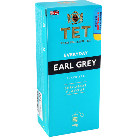 Чай ТЕТ Everyday Earl Grey чорний байховий дрібний з ароматом бергамоту 20*2 г slide 1