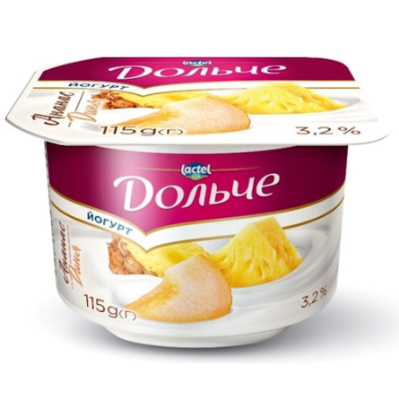 Йогурт Дольче Ананас-диня 3,2% 115 г