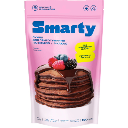 Суміш для приготування панкейків Smarty з какао 200 г slide 1