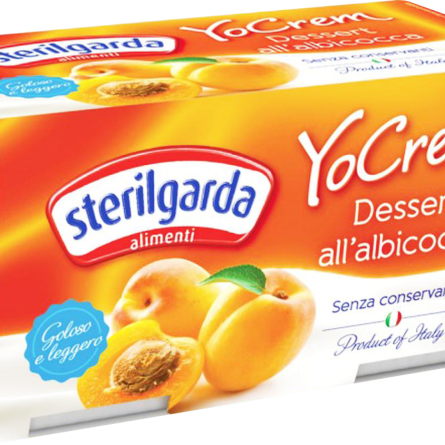 Десерт Sterilgarda Alimentari YoCrem абрикосовий пастеризований 3,0%-3,5%  2 шт по 100 г slide 1