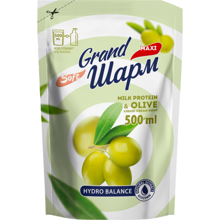 Мыло жидкое Grand Шарм Молочный протеин и оливка 500 мл
