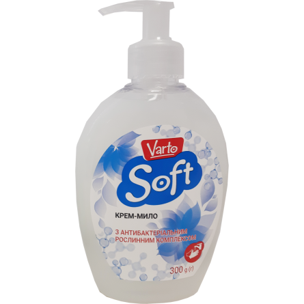 Жидкое крем-мыло Varto Soft c антибактериальным растительным комплексом 300 мл slide 1
