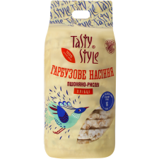 Хлібці пшоняно-рисові Tasty Style з гарбузовим насінням 100г mini slide 1