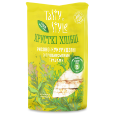 Рисово-кукурудзяні хлібці Tasty Style з прованськими травами 95 г mini slide 1
