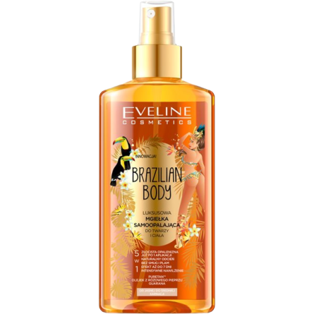Спрей-шимер Eveline Cosmetics Brazilian Body Luxury Golden Body Розкішне золоте тіло 150 мл