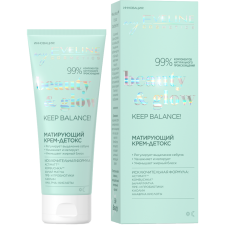 Крем для обличчя Eveline BeautyGlow Keep Balance матуючий детокс 75 мл mini slide 1