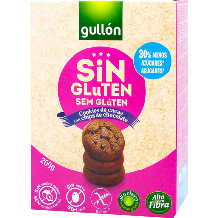 Печенье Gullon Cookies de cacao без глютена 200 г