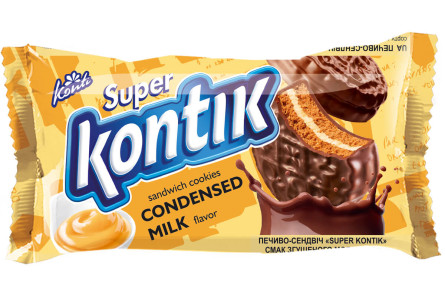 Печиво Konti Super-kontik зі згущеним молоком 90 г