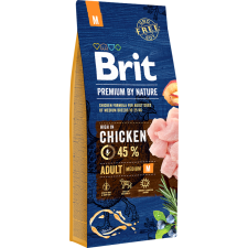Сухий корм Brit Premium Adult M для дорослих собак середніх порід зі смаком курки 15 кг mini slide 1