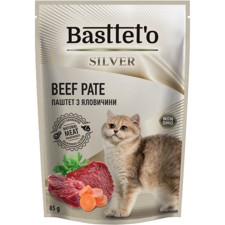 Корм для котів Bastteto мус з яловичиною 85 г slide 1