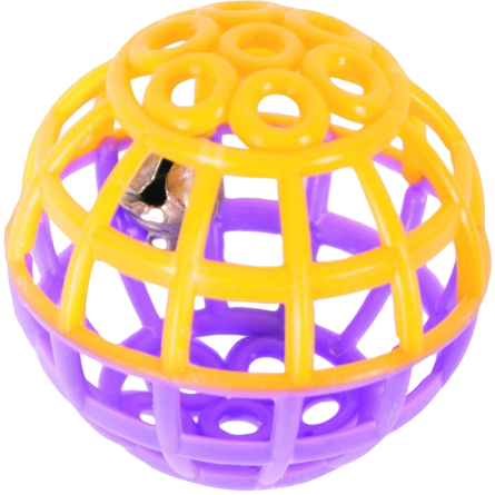 Іграшка для кота Кулька-дзвоник Природа пластикова 4.5 см slide 1