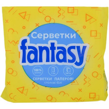 Серветки Fantasy столові білі 100 шт mini slide 1