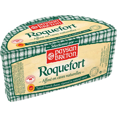 Сыр Paysan Breton Roquefort с голубой плесенью 52%, весовой slide 1