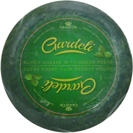 Сыр Gardeli Гауда песто зеленый 50%, весовой slide 1