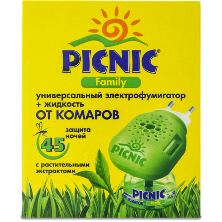 Засіб Picnic Family рідина від комах 30 мл + електрофумігатор