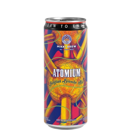Пиво Атомиум, Микки Брю / Atomium, Mikki Brew, Volynski Browar, ж/б, 6.5%, 0.33л