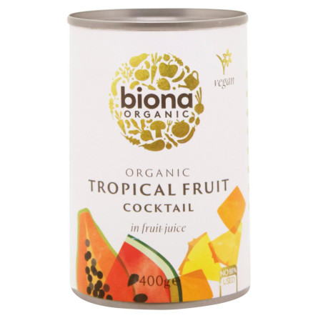 Органічний фруктовий коктейль Tropical BIONA ORGANIC 400 г