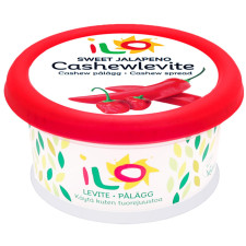 Крем-сир Ilo Cashewlevite рослинний з солодким перцем 150г mini slide 1