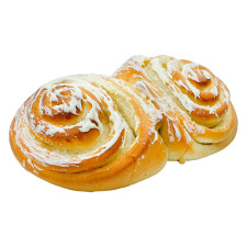 Булочка Рома Sweet Bun в глазурі зі смаком білого шоколаду 160г mini slide 1