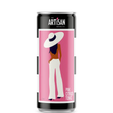 Напій газований Артізан, Пінк Цитрус Тонік / Artisan, Pink Citrus Tonic, ж/б, 0.2л mini slide 1