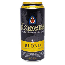 Пиво світле Monastere Abbey 6,5% 0,5л з/б mini slide 1