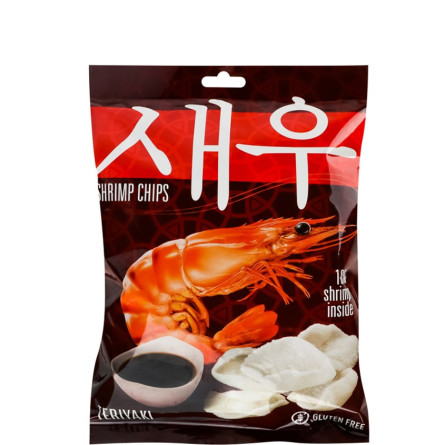 Креветочные чипсы с соусом Тереяки, Shrips, 50г
