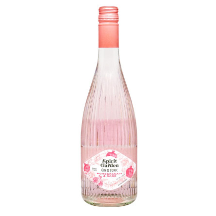 Напиток слабоалкогольный Spirits Garden Gin &amp; Tonic Pomegranate &amp; Rose 7,3% 0,75л