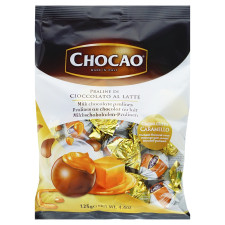 Конфеты Vergani Chocаo с кремовой начинкой со вкусом карамели в молочном шоколаде 125г mini slide 1