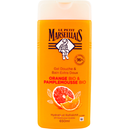 Гель для душа Le Petit Marseillais Orange & Organic Grapefruit 650 мл