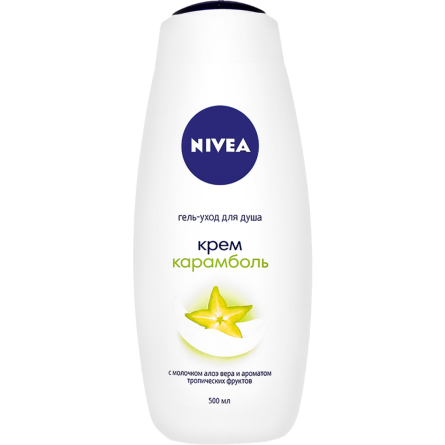 Гель для душа NIVEA Крем і Карамболь з млочком алое вера 500 мл