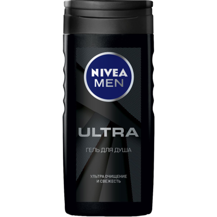 Гель для душа NIVEA Men Ultra Carbon на основе каменной соли масла подсолнечника 250 мл