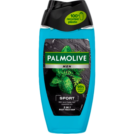 Гель для душа Palmolive Men Спорт Відновлюючий чоловічий 3 в 1 для тіла, обличчя та волосся 250 мл