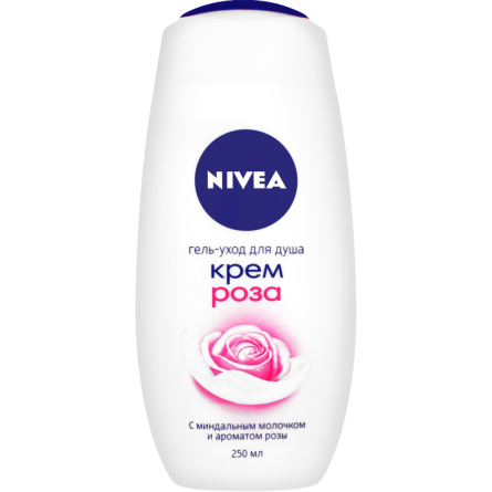 Гель для душа NIVEA Крем і Троянда з олією мигдалю 250 мл