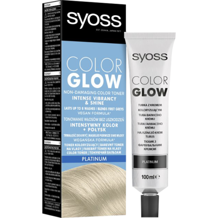 Тонирующий бальзам SYOSS Color Glow для волос без аммиака Платиновый Блондин 100 мл
