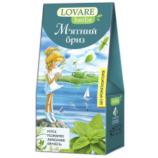 Чай травяной Lovare Herbs Мятный бриз 20шт 1.8г mini slide 1