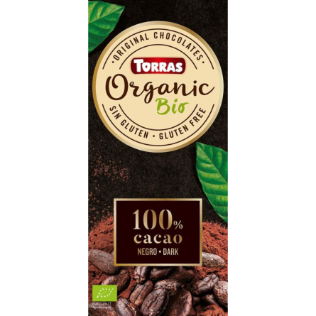 Шоколад Torras черный 100% Organic 100 г