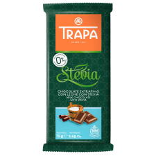 Шоколад Trapa Stevia молочний 75 г mini slide 1