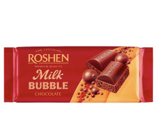 Шоколад Roshen Milk Bubble молочний пористий 80 г mini slide 1