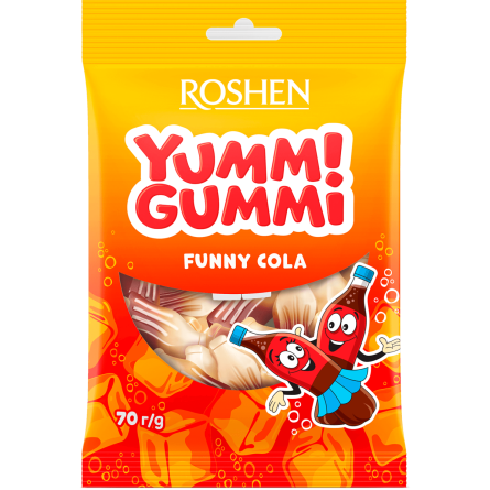 Конфеты Roshen Yummi Gummi Funny Cola 70 г