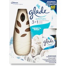 Автоматичний освіжувач повітря Glade Свіжість білизни основний блок 269 мл mini slide 1