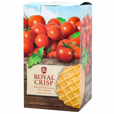 Вафлі Royal Crisp солоні без начинки Чіпс з томатом 85г