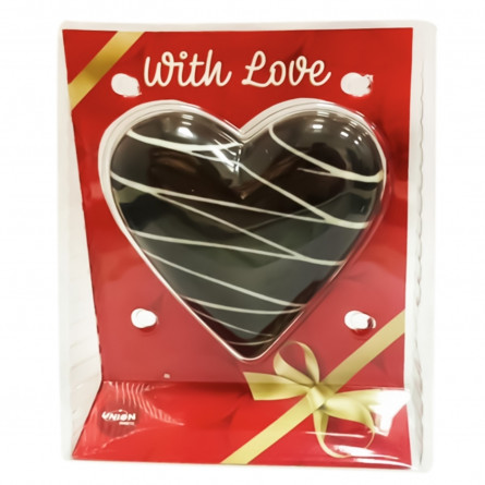 Фигурка шоколадная Truff Royal Сердце в черной глазури 80г