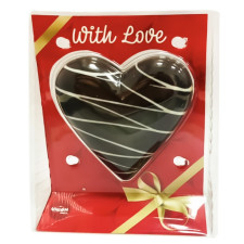 Фігурка шоколадна Truff Royal Серце в чорній глазурі 80г mini slide 1