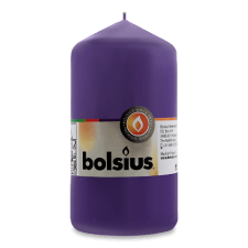 Свічка Bolsius циліндрична ультрафіолетова 130/68 мм mini slide 1