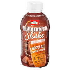 Напій молочний Mullermilch Shake Шоколадне печиво та вершки 400г mini slide 1