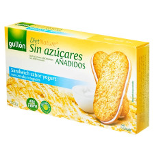 Печиво-сендвіч Gullon Diet Nature без цукру з йогуртом 220г mini slide 1