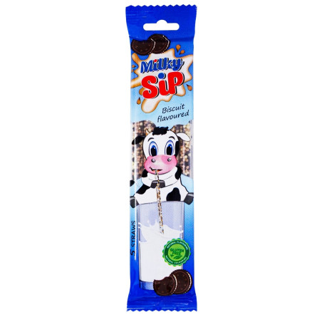 Трубочка для молока Milky Sip зі смаком печива 30г