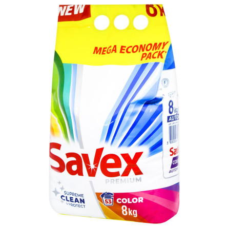 Порошок стиральный Savex Premium Color 8кг